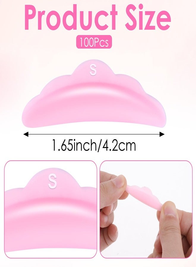 ValueBargain 100Pcs Small Lash Lift Pads, Lash Lift Shields, Silicone Reusable for Perm Curls Kits, Lash Lifting Makeup Tool (S Size) - Image 2